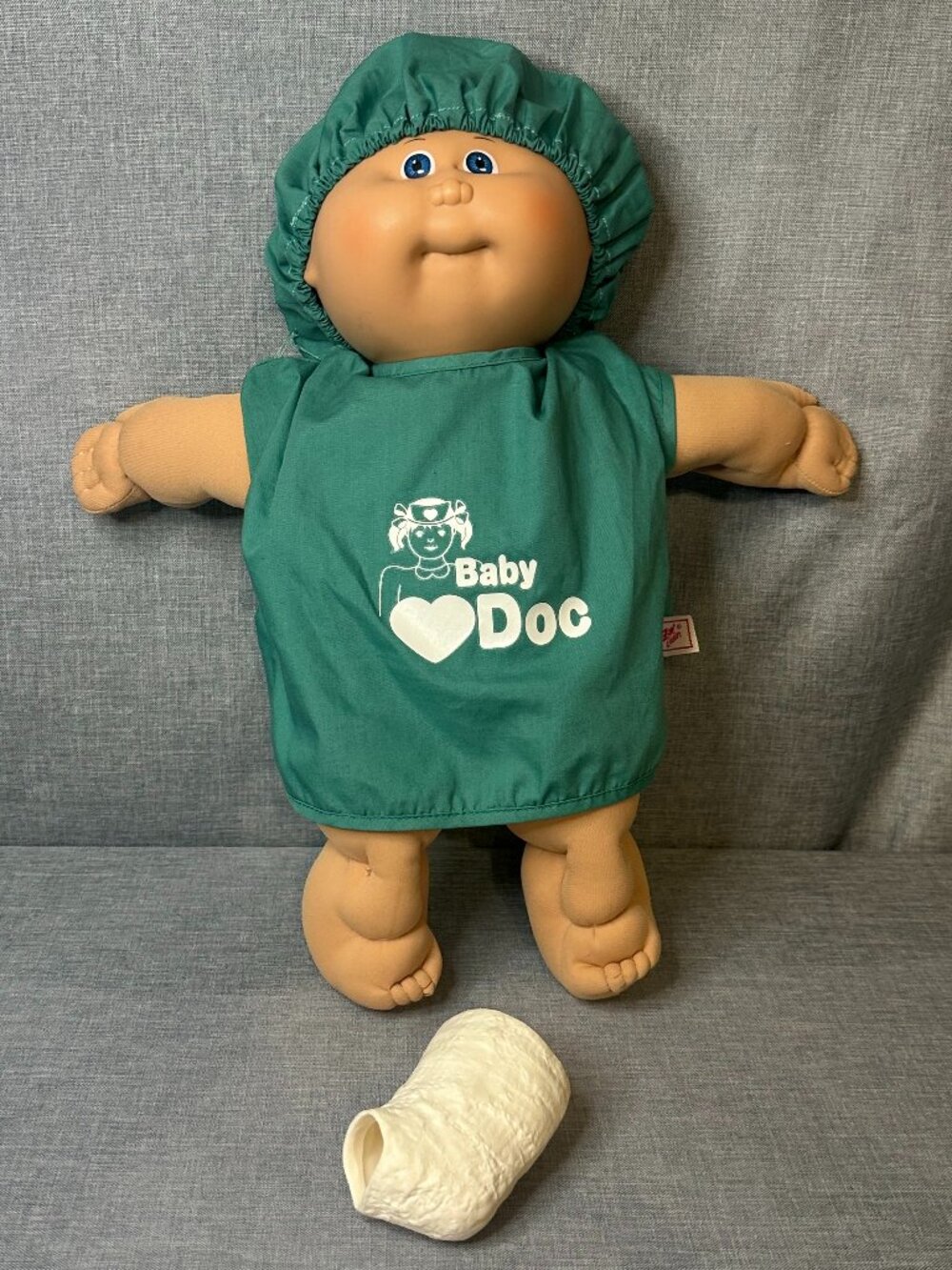 Coleco Cabbage Patch Kids Bald Baby Blue Eyes Blue Signature Xavier Roberts '85